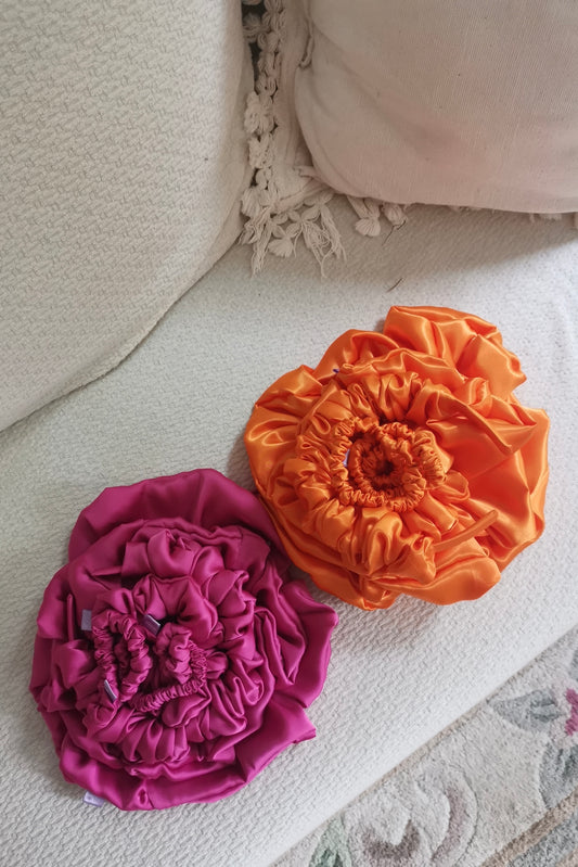 Papaya Orange Scrunchie - Various Sizes