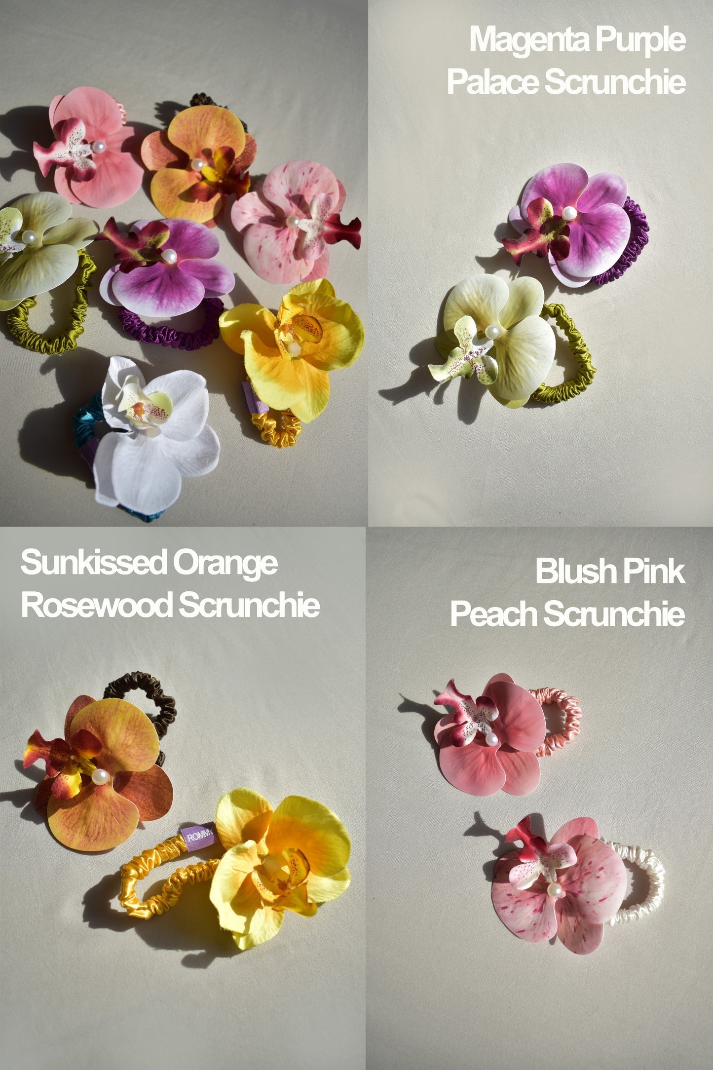 Island Girl Flower Scrunchie  - Various Colours/Sizes