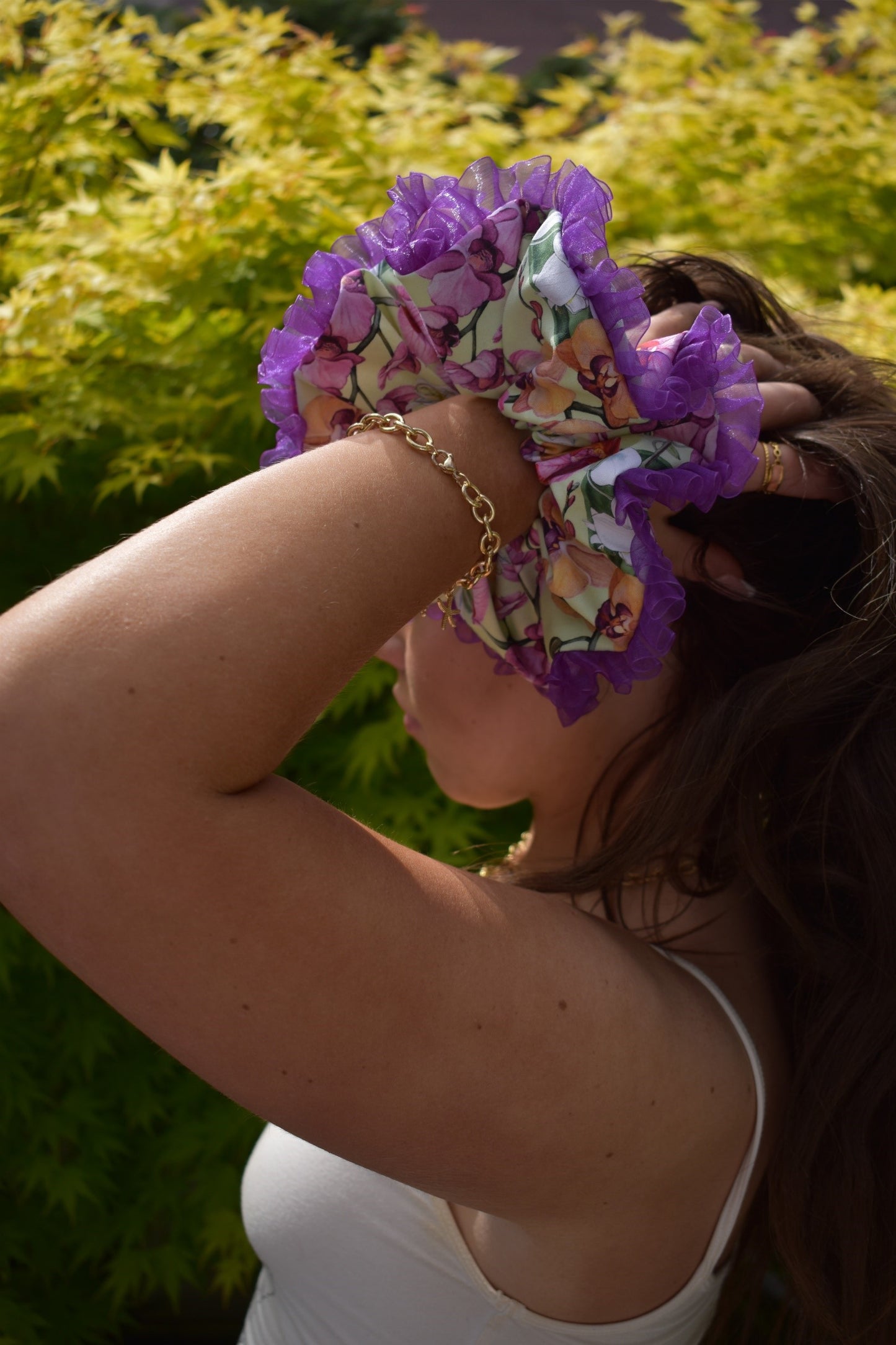 Orchid Scrunchie - Various Sizes