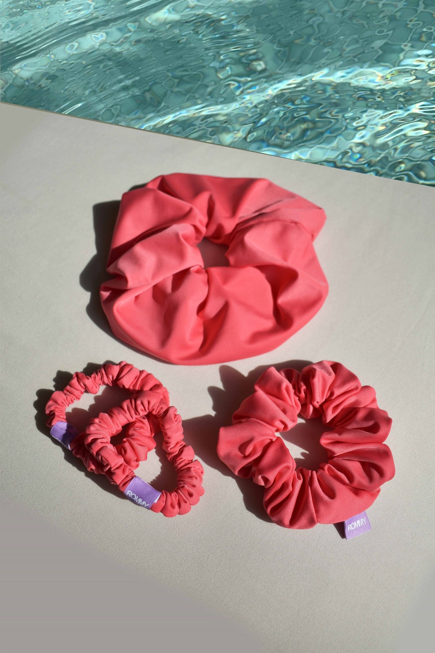 Swim Scrunchie Raspberry - Various Sizes