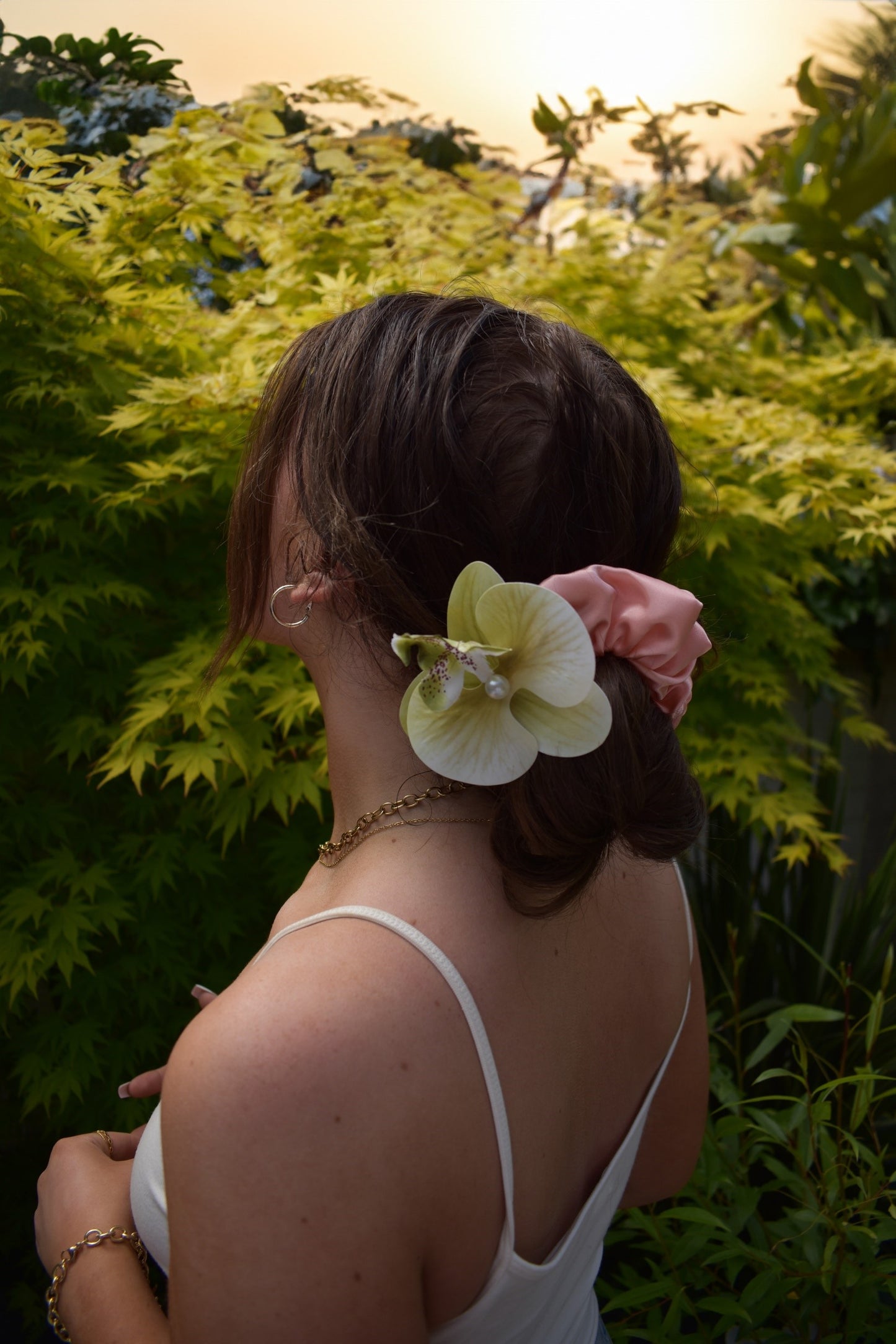 Island Girl Flower Scrunchie  - Various Colours/Sizes